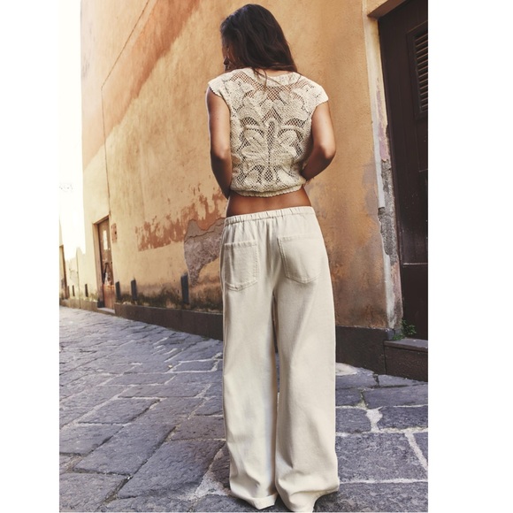 Zara CROCHET VEST TOP - Picture 10 of 13